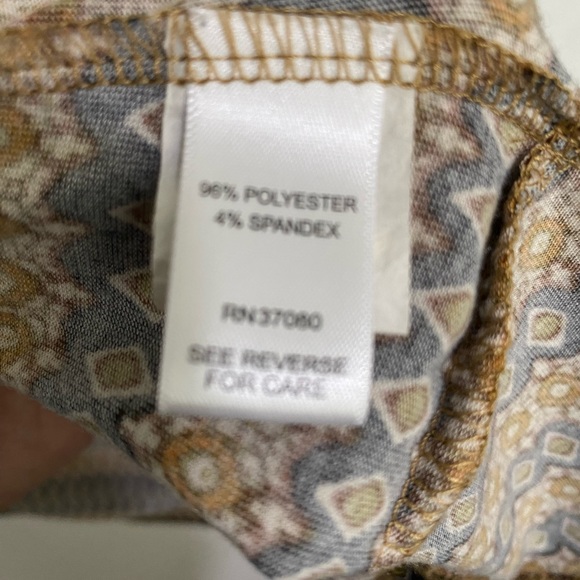 CATO EST. 1946 Women’s Plus Size Blouse Top Dolman Sleeve Brown Print Sz 22/24W - Picture 3 of 9